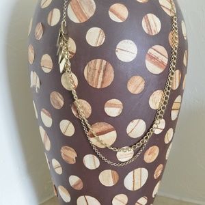 Old Navy Gold Multi Drape Necklace